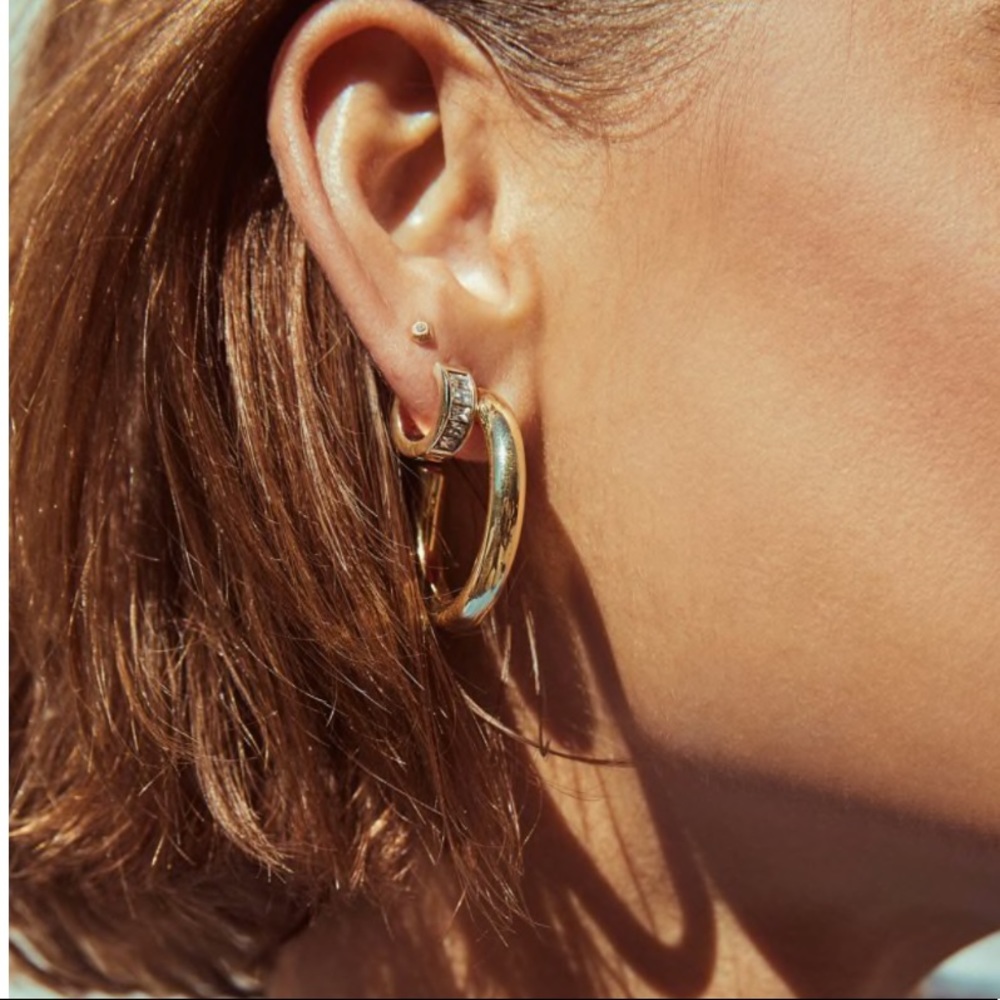 Kendra Scott Colette Silver Hoop Earrings